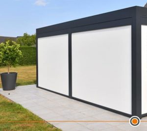 Brustor B600 lamellendak-pergola - windvaste screens